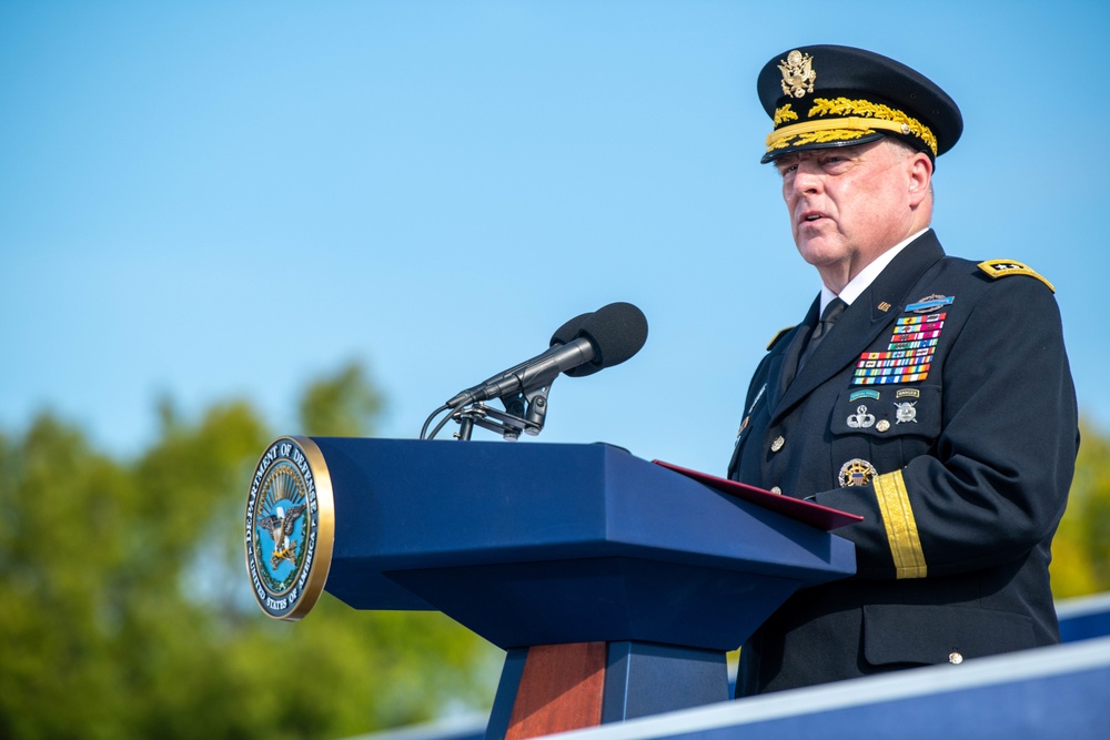 SD Austin, CJCS Gen. Milley preside over 9/11 Pentagon Memorial Ceremony