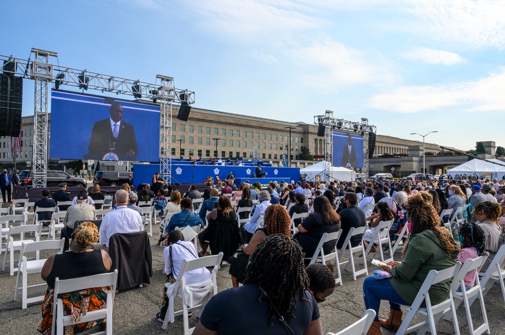 SD Austin, CJCS Gen. Milley preside over 9/11 Pentagon Memorial Ceremony