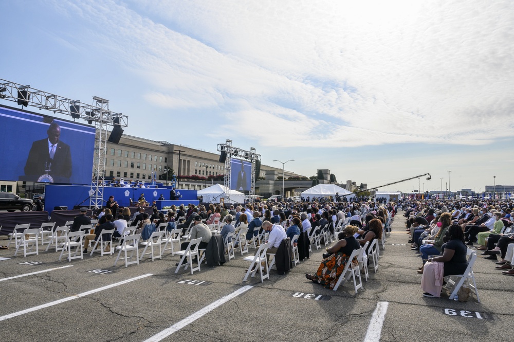 SD Austin, CJCS Gen. Milley preside over 9/11 Pentagon Memorial Ceremony