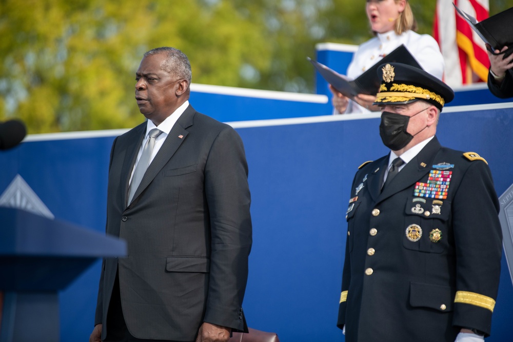 SD Austin, CJCS Gen. Milley preside over 9/11 Pentagon Memorial Ceremony