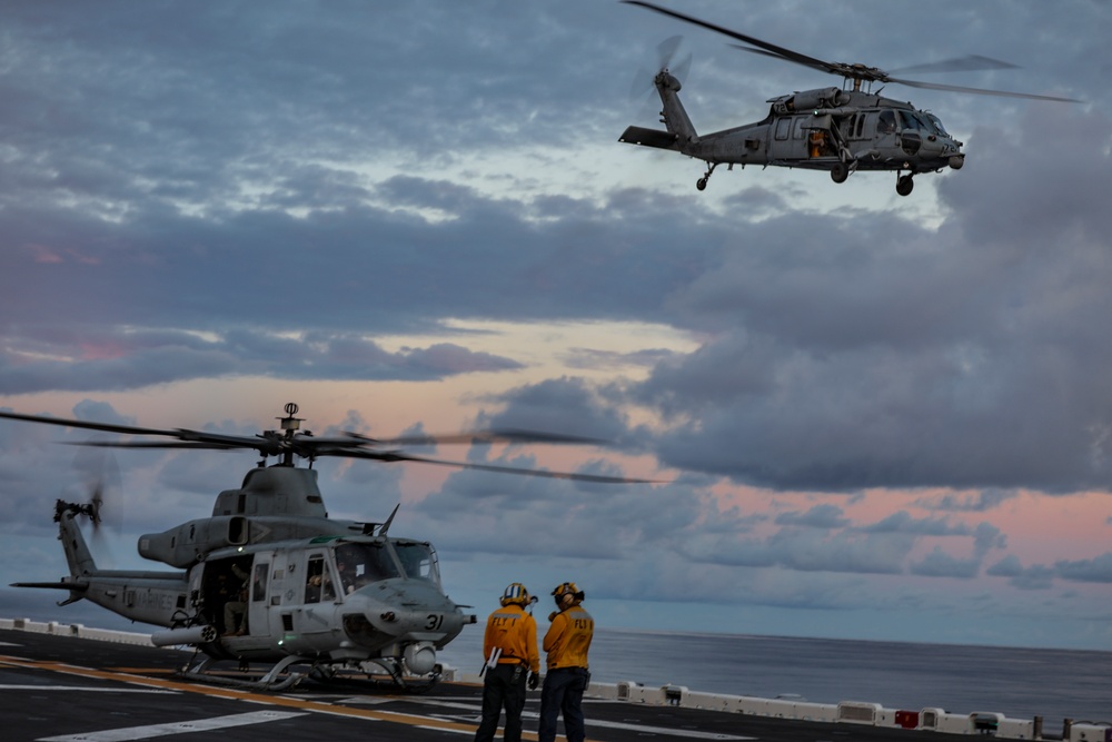 11th MEU flight ops aboard USS Essex