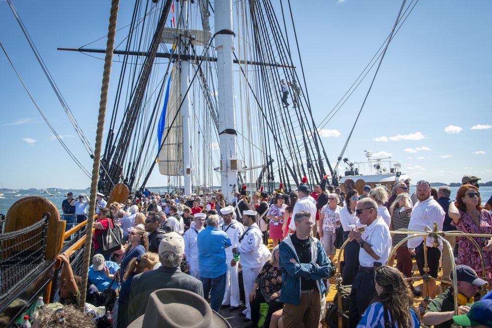 USS Constitution goes underway in honor of Medal of Honor recipients and 20th anniversary of 9/11