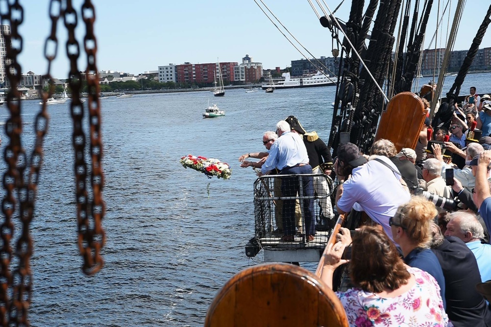USS Constitution goes underway in honor of Medal of Honor recipients and 20th anniversary of 9/11