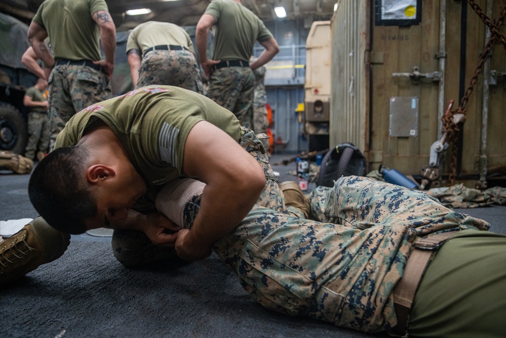 11th MEU ADRD conducts TCCC training