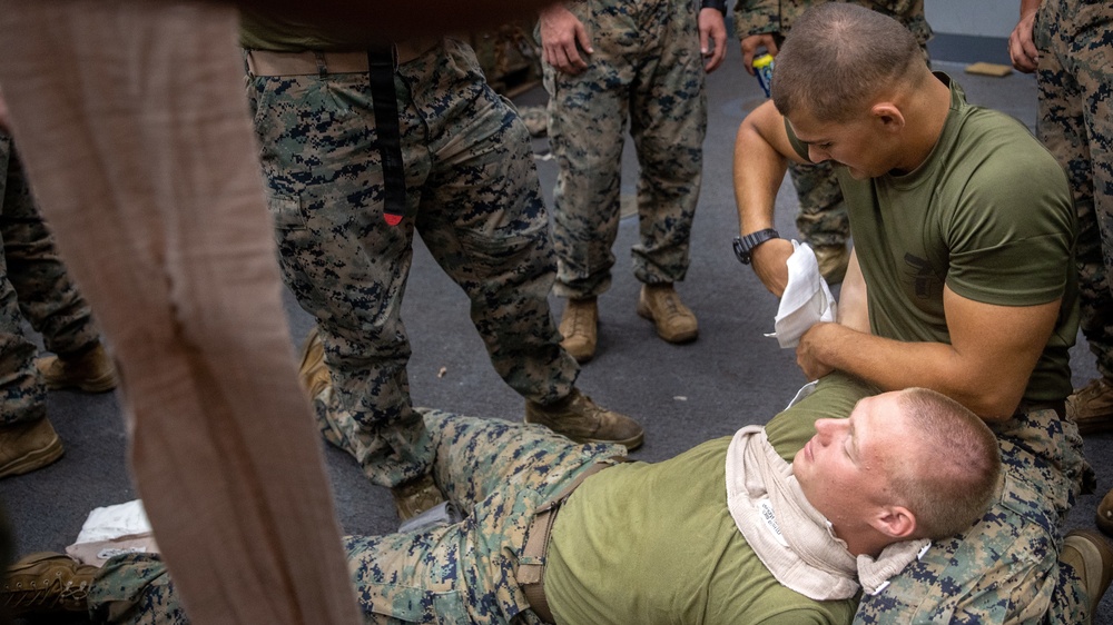 11th MEU ADRD conducts TCCC training