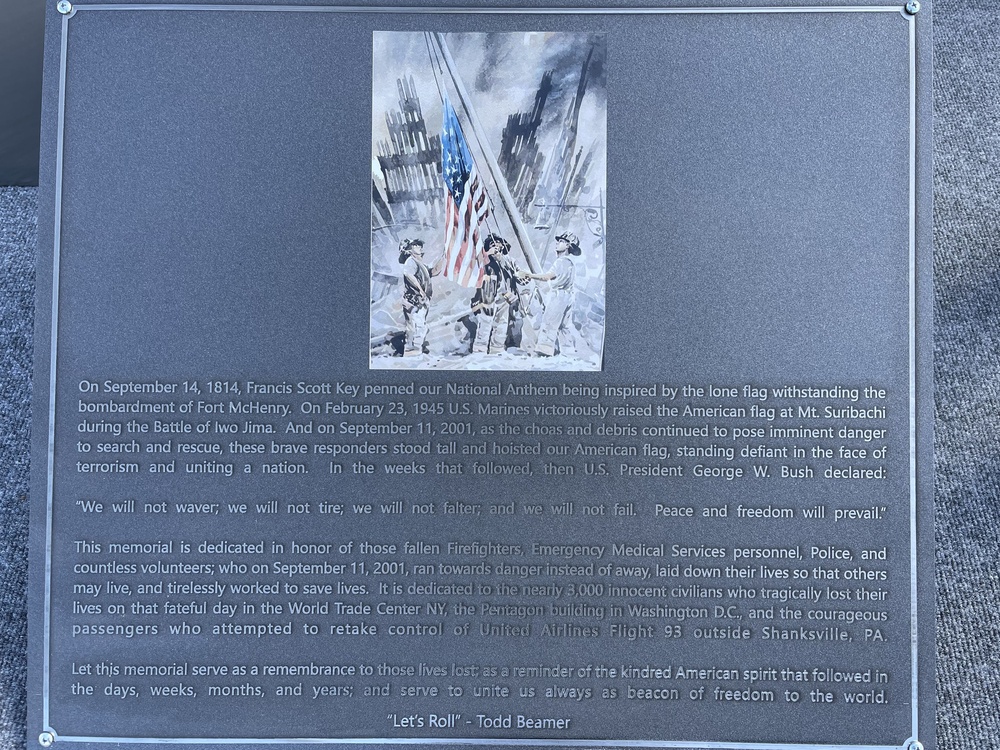 Pease unveils new 9/11 memorial