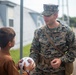 U.S. Marines Interact with Afghan Children