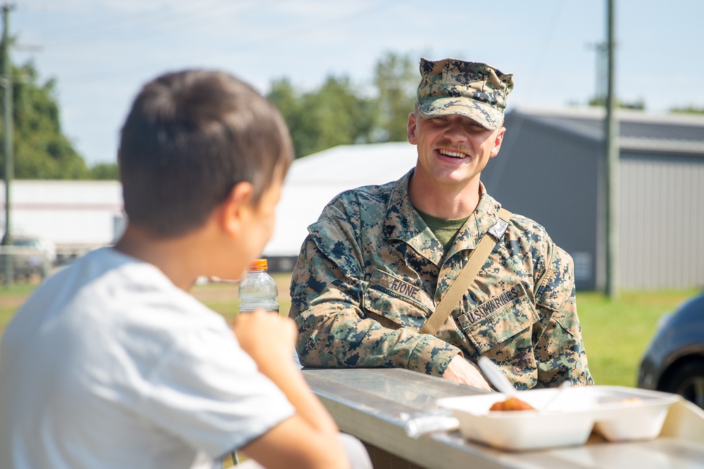 U.S. Marines Interact with Afghan Civilians
