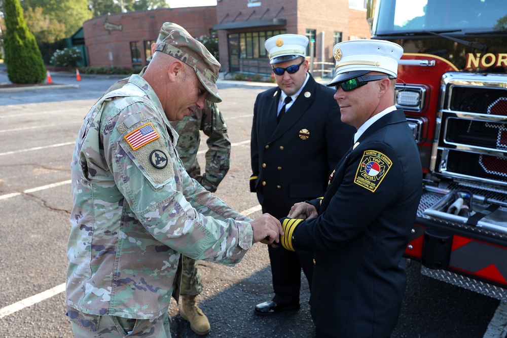 NC Guard Joins Local Service Organizations at 9/11 Remembrance