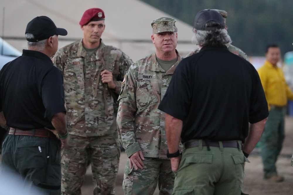 JTF-CA commander and CASA-CA visit TF Spearhead Soldiers