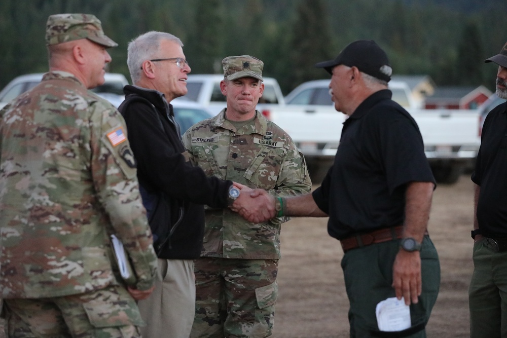 JTF-CA commander and CASA-CA visit TF Spearhead Soldiers