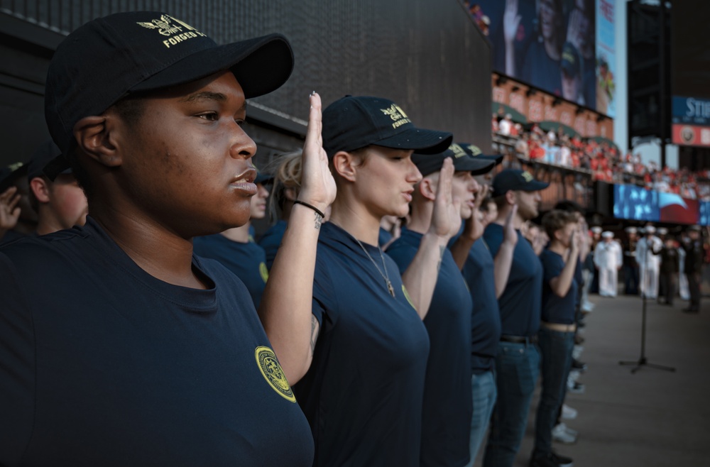 Recruits from All Services Swear-In on 20th Anniversary of 9/11