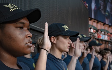 Twenty Future Sailors Conduct Joint Service Swear-In During 20th Anniversary of 9/11