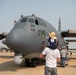 27th SOW aircrew display AC-130W Stinger II gunship at High Sky CAF AIRSHO 2021