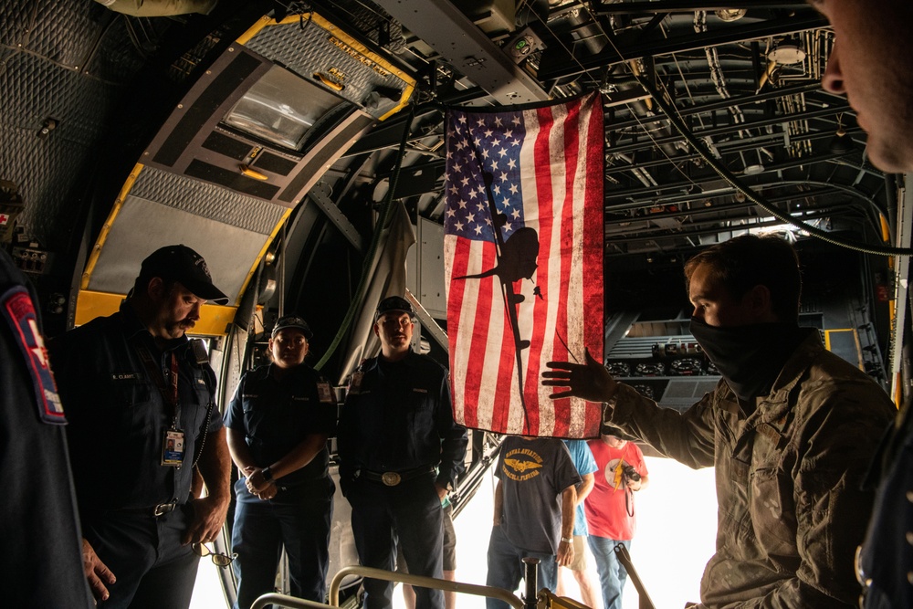 27th SOW aircrew display AC-130W Stinger II gunship at High Sky CAF AIRSHO 2021
