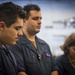 GHWB Sailors Bow their Heads in Silence