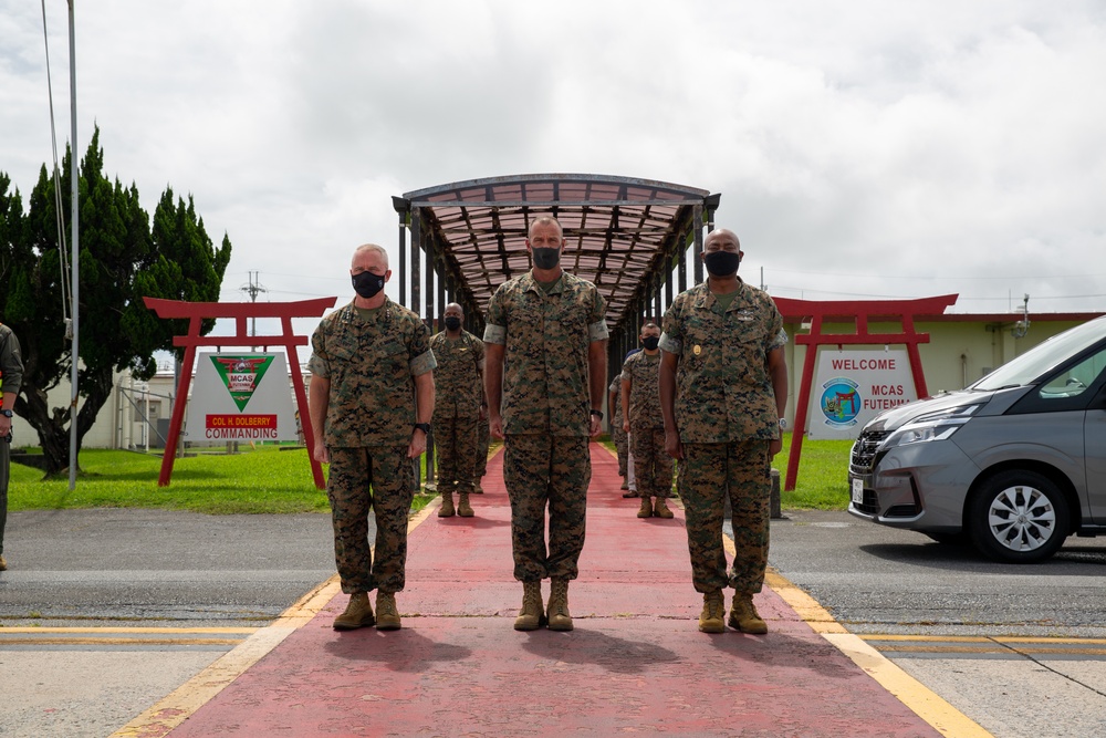 The Commandant of the Marine Corps Gen. David Berger visits Marine Corps Air Station Futenma