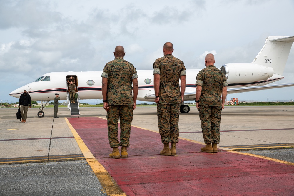 The Commandant of the Marine Corps Gen. David Berger visits Marine Corps Air Station Futenma