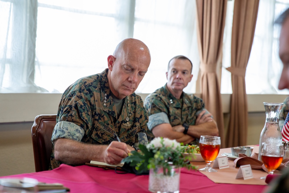 The Commandant of the Marine Corps Gen. David Berger visits Marine Corps Air Station Futenma