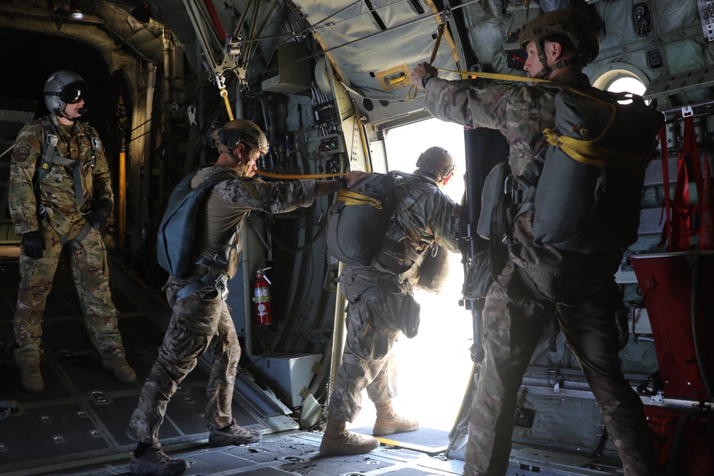 U.S. Special Operations, Egyptian and partner nation’s Special Operations Forces enhance partnerships with a “Friendship Jump”, during Bright Star 21