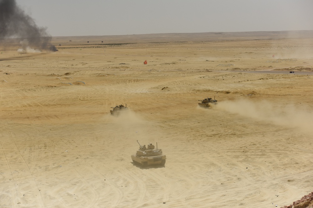 U.S., and Egyptian Armed Forces conduct Company Gunnery at Bright Star 21