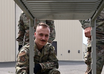 Airmen from the 134th Air Refueling Wing Force Support Squadron train in Alaska