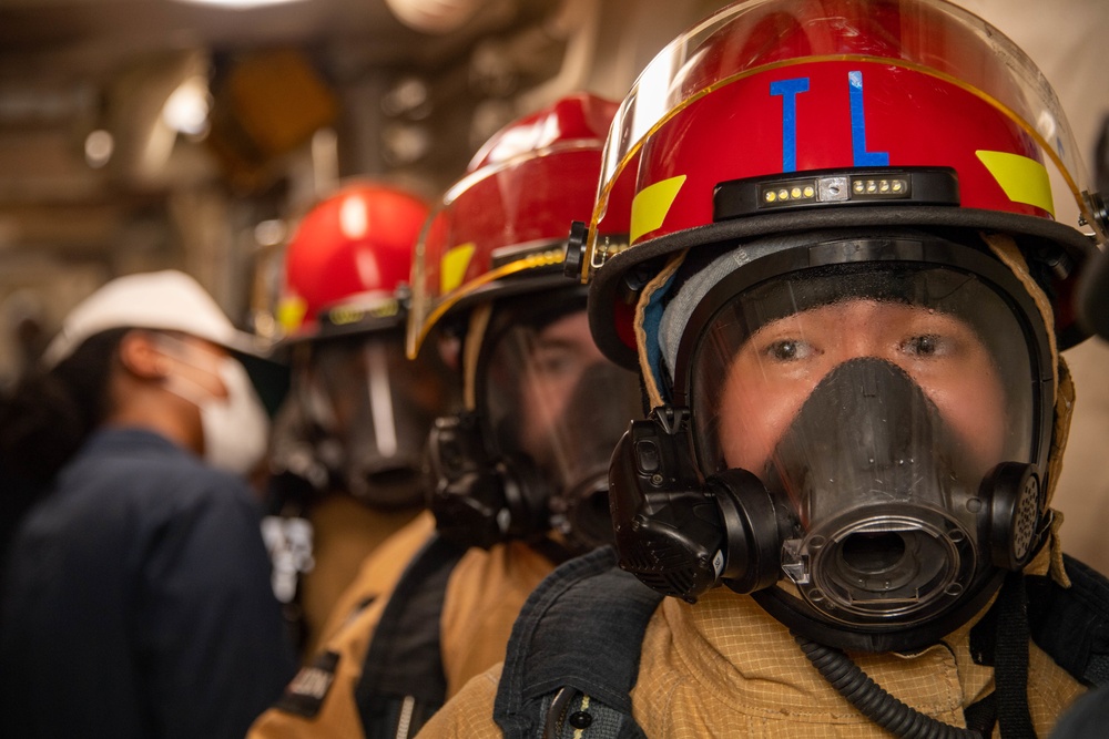 USS Portland Main One Fire Drill