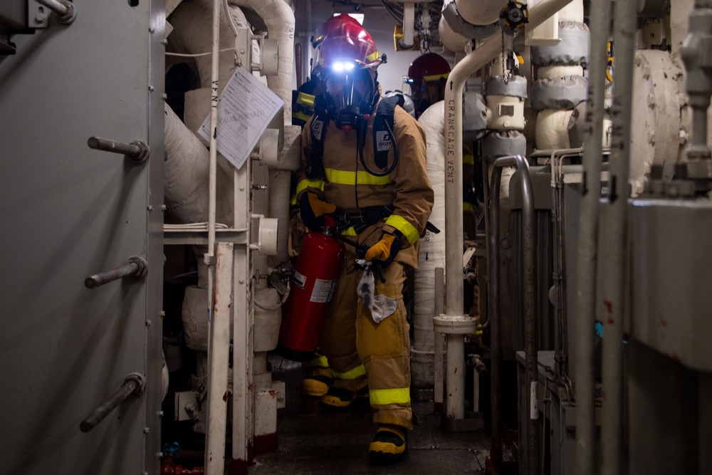 USS Portland Main One Fire Drill