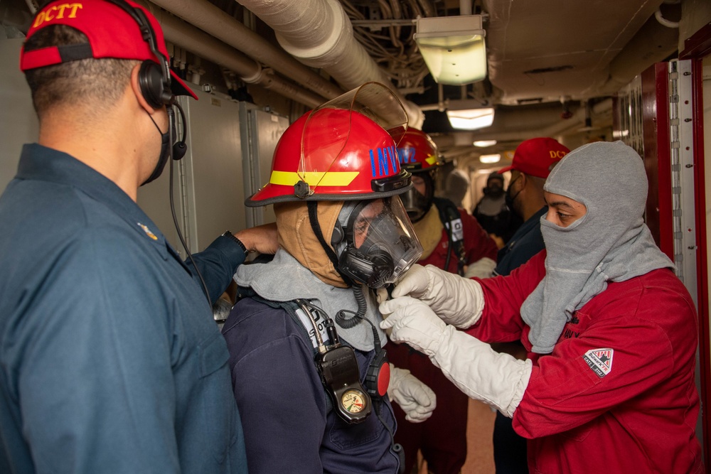 USS Portland Main One Fire Drill