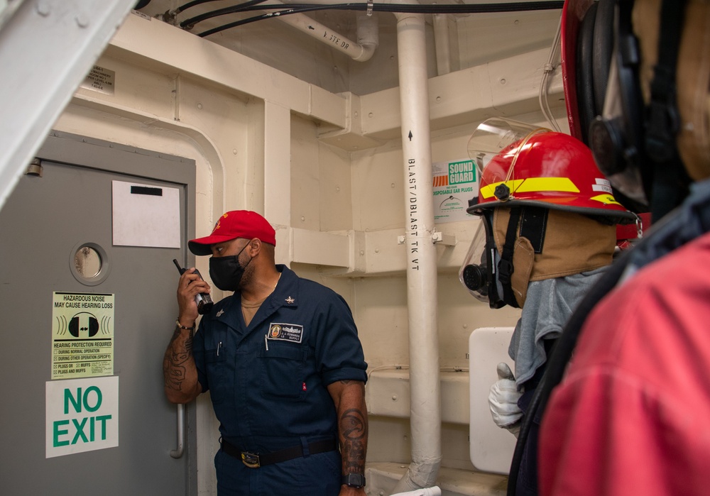 USS Portland Main One Fire Drill