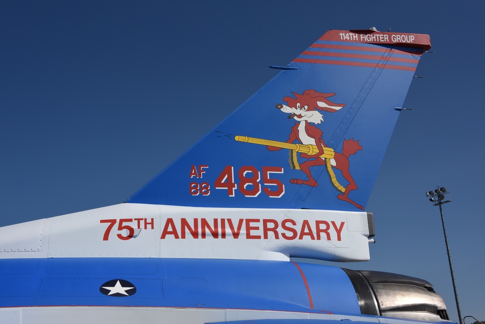 South Dakota heritage F-16 tail flash