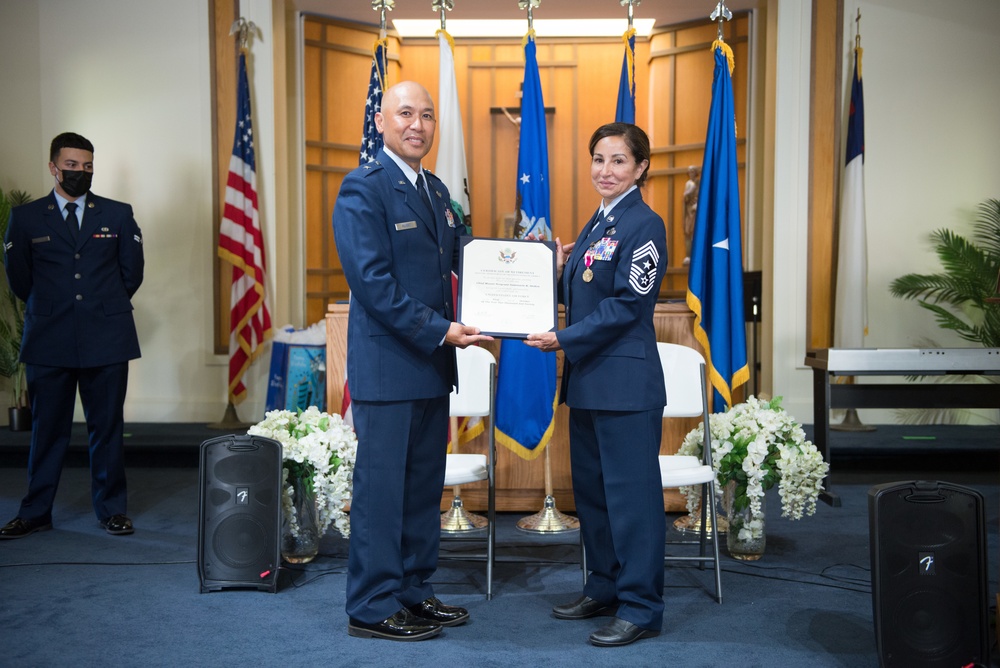 Retirement Ceremony for U.S. Air Force Chief Master Sgt. Rosemarie K. Stokes