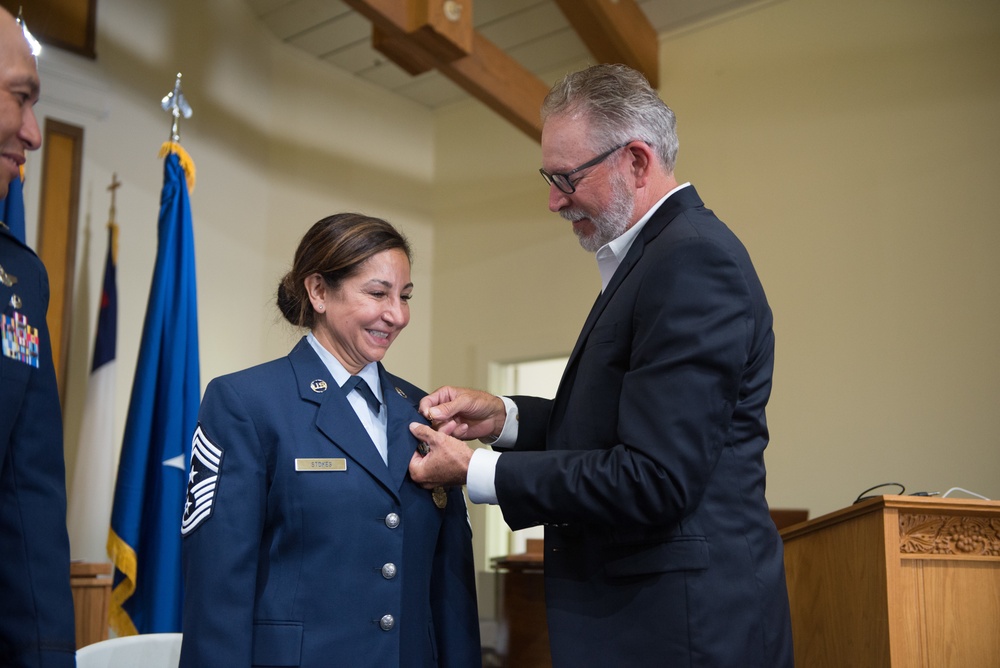 Retirement Ceremony for U.S. Air Force Chief Master Sgt. Rosemarie K. Stokes