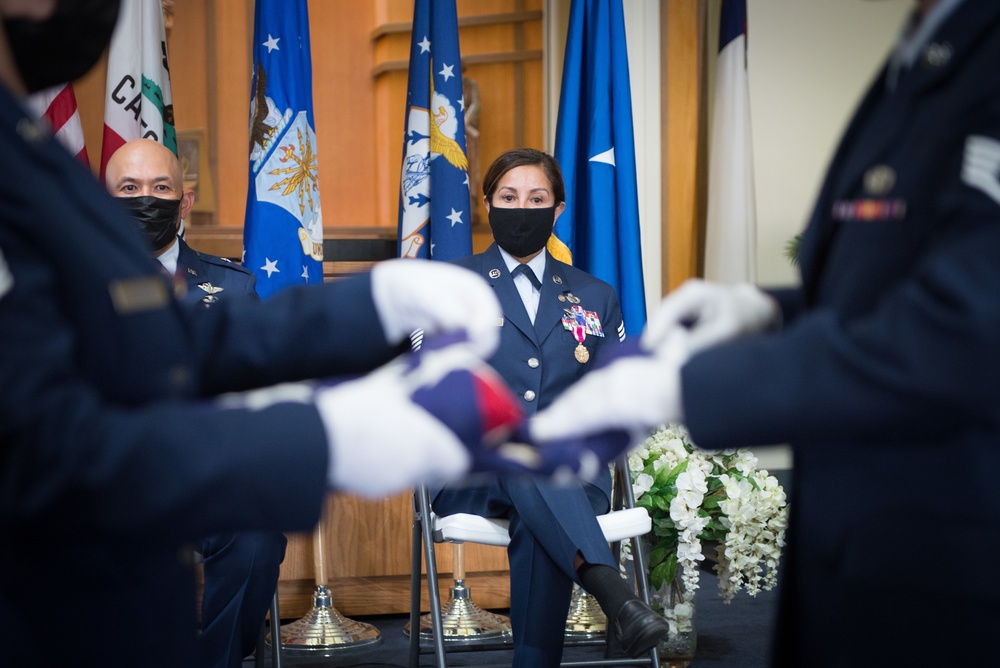 Retirement Ceremony for U.S. Air Force Chief Master Sgt. Rosemarie K. Stokes