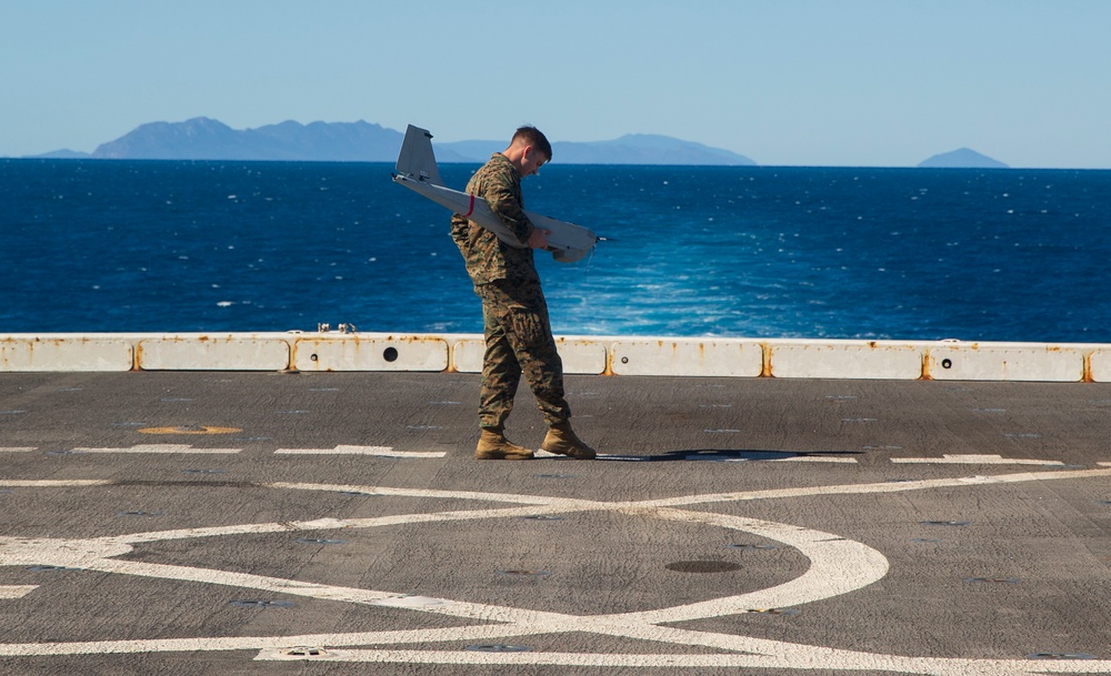 The 31st MEU conducts a Backpackable Electronic Attack Module Exercise (BEAM)