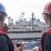 U.S. Marines, Sailors with 11th MEU, USS Pearl Harbor receive cargo