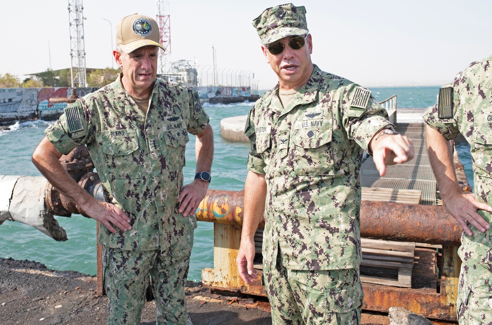 Admiral Burke Visits Camp Lemonnier, Djibouti