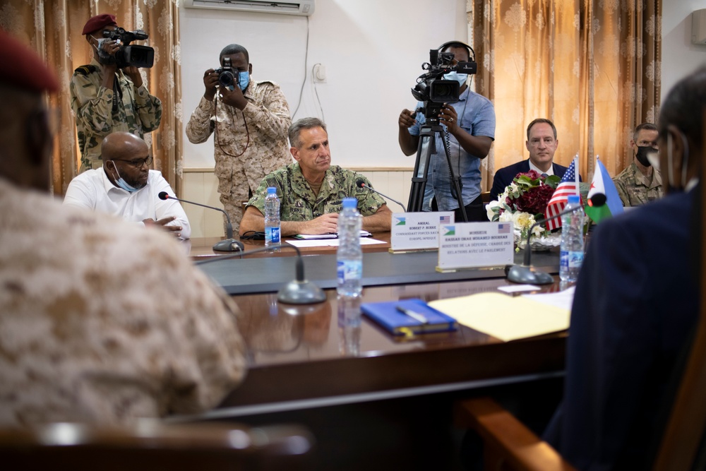 Admiral Burke Visits Camp Lemonnier, Djibouti