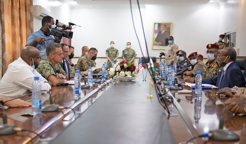 Admiral Burke Visits Camp Lemonnier, Djibouti