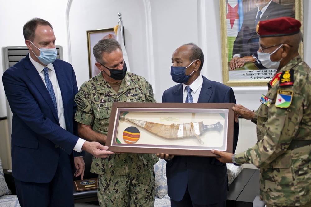 Admiral Burke Visits Camp Lemonnier, Djibouti