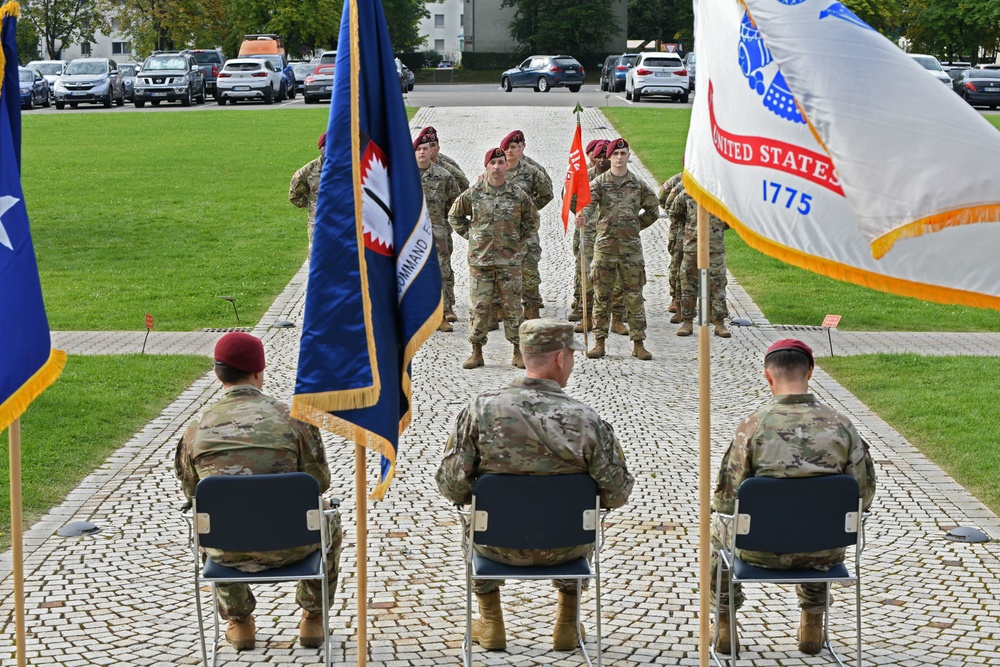 SOCEUR Signal Detachment, 112th Signal Battalion Change of Command