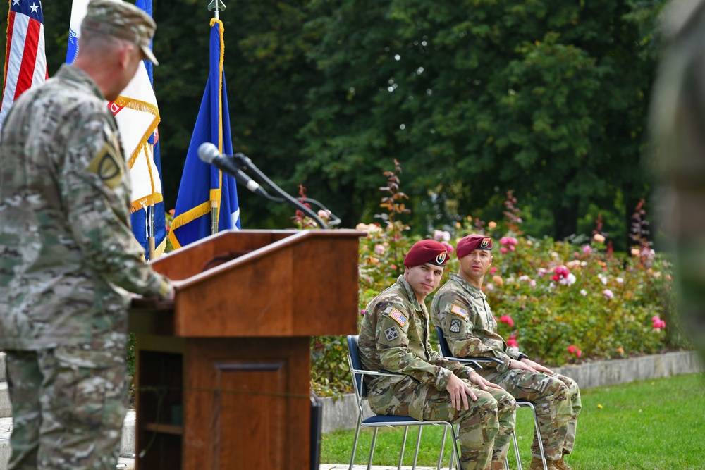 SOCEUR Signal Detachment, 112th Signal Battalion Change of Command