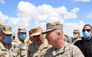 USCENTCOM Commander visits servicemembers participating in Bright Star 21 exercise