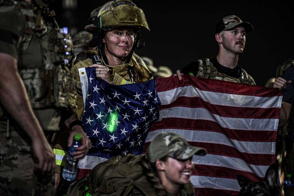Coalition troops participate in 9/11 Memorial