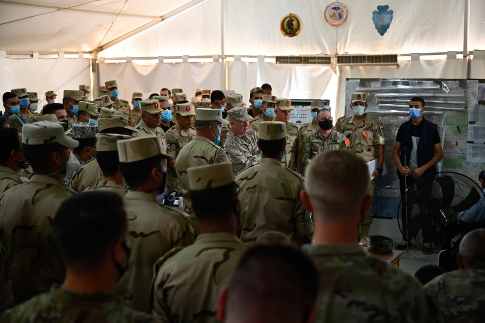 USCENTCOM Commander visits service members participating in Bright Star 21 exercise