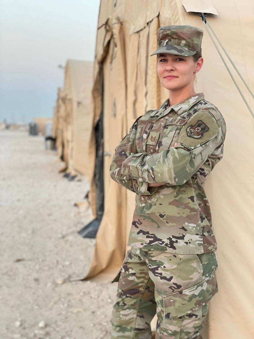 Airman forward deploys to assist with noncombatant evacuation operations