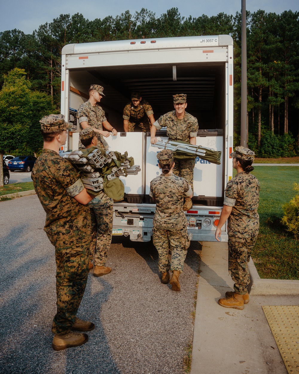 26th MEU ADVON arrives at Fort Pickett in support of Operation Allies Welcome