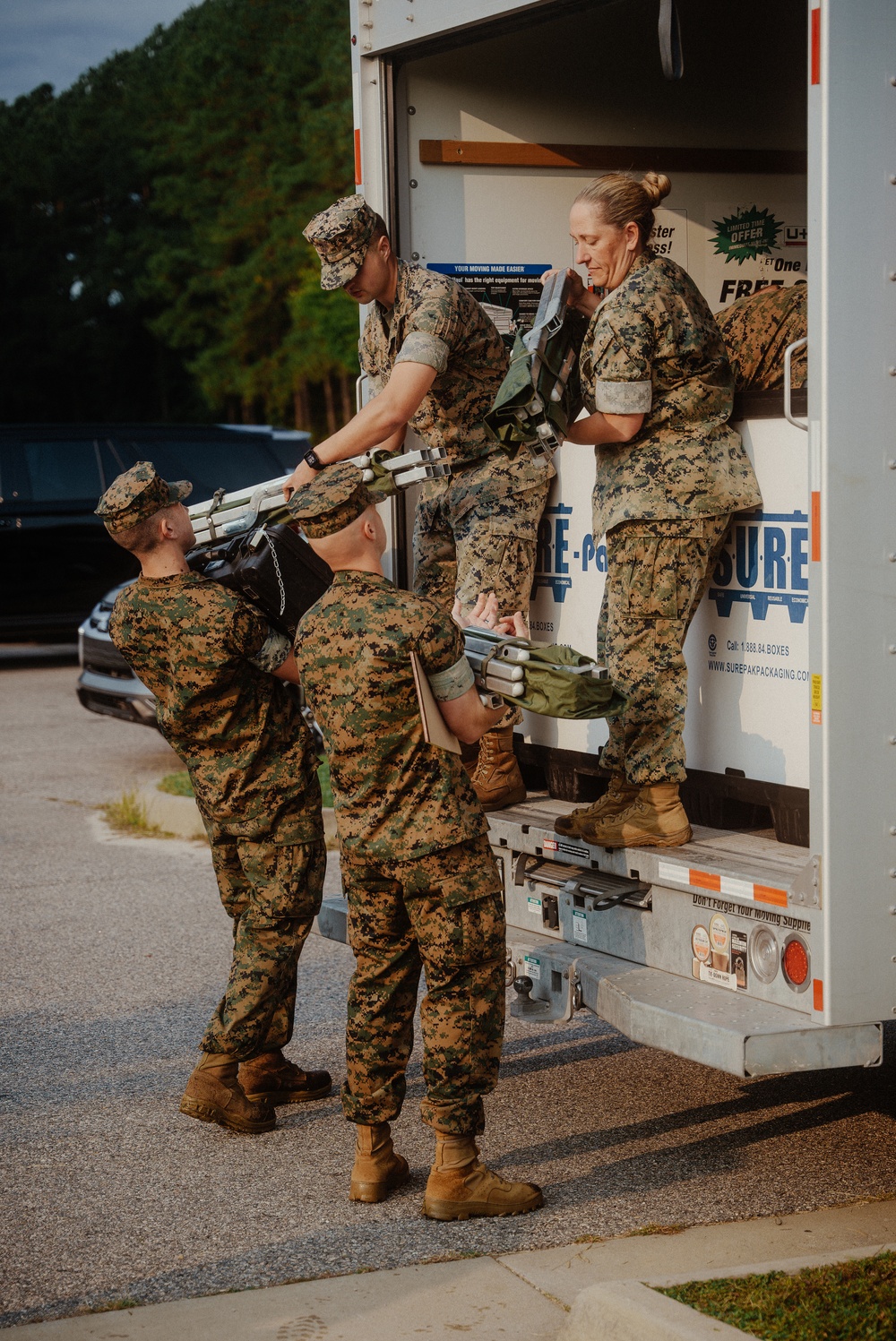 26th MEU ADVON arrives at Fort Pickett in support of Operation Allies Welcome