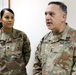 Lt. Gen. Paul Calvert coins Soldiers of Task Force Raptor at Camp Buehring