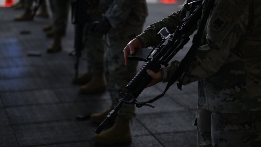 Soldiers Conduct Marksmanship Training